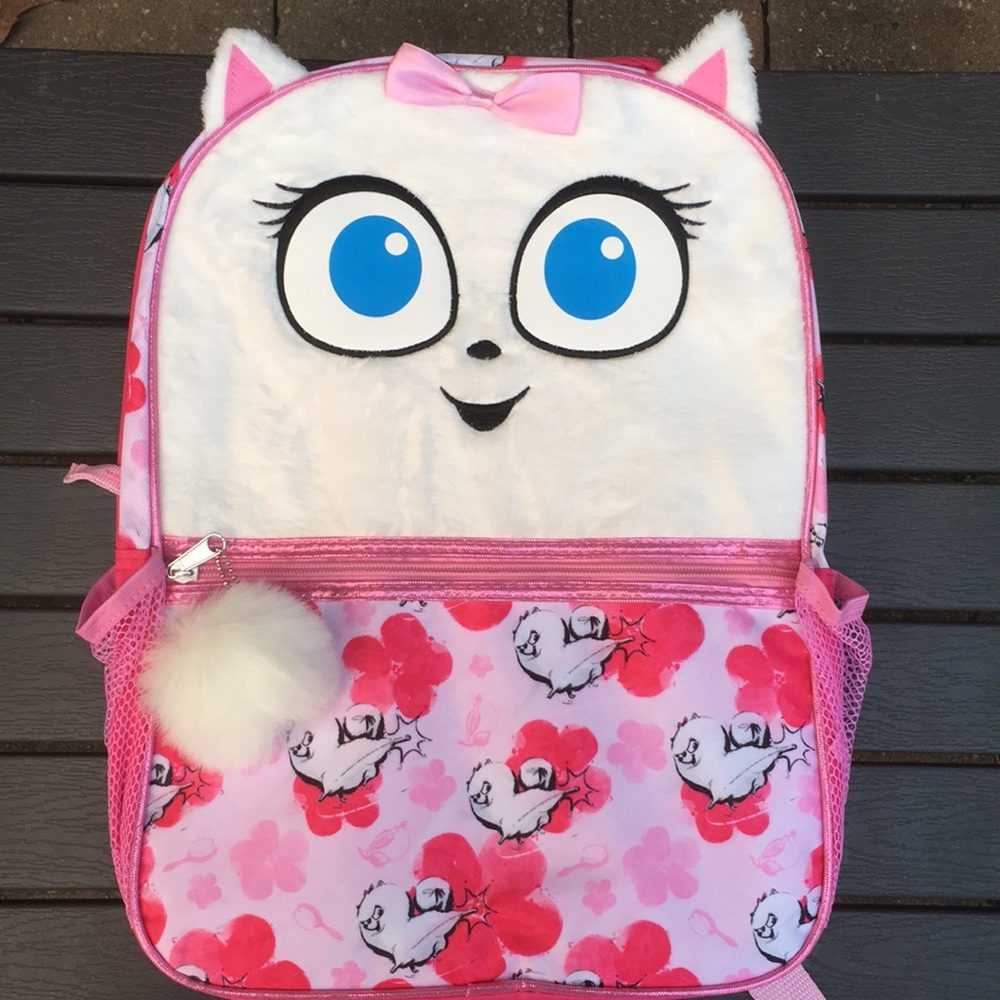 NWT Secret Life of Pets Gidget fluffy backpack